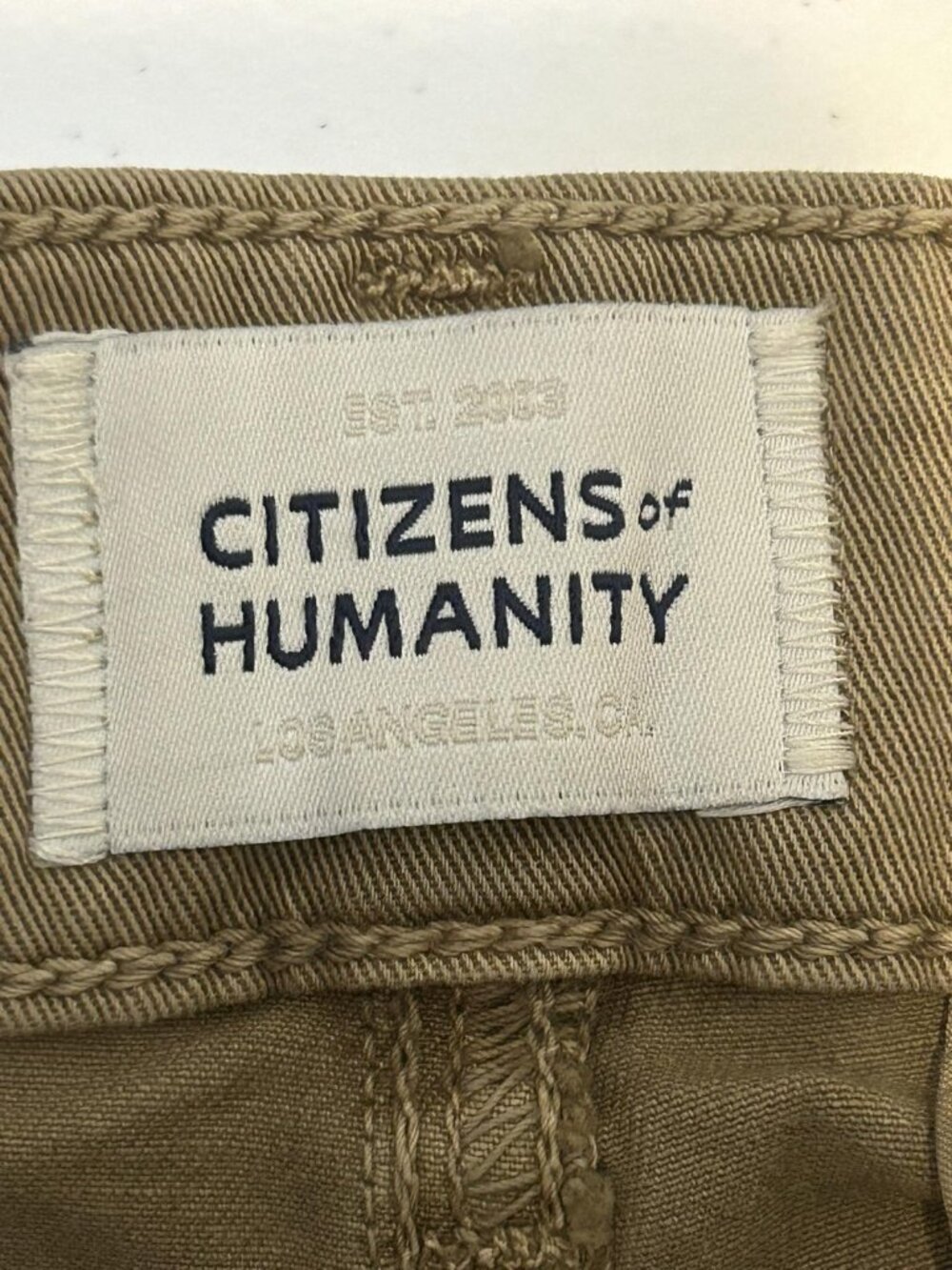 Citizens Of Humanity Cargo Pants Womens 29 Tan Catalina Flight Pants Barrel Leg - Picture 3 of 12